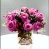 Aqua in square vase 400000